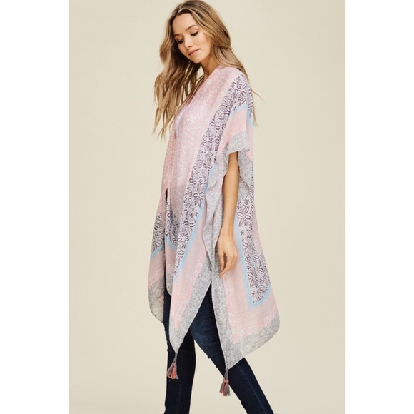 ❤️SALE Gorgeous Boho Scarf Kimono Cardigan - Picture 4 of 7